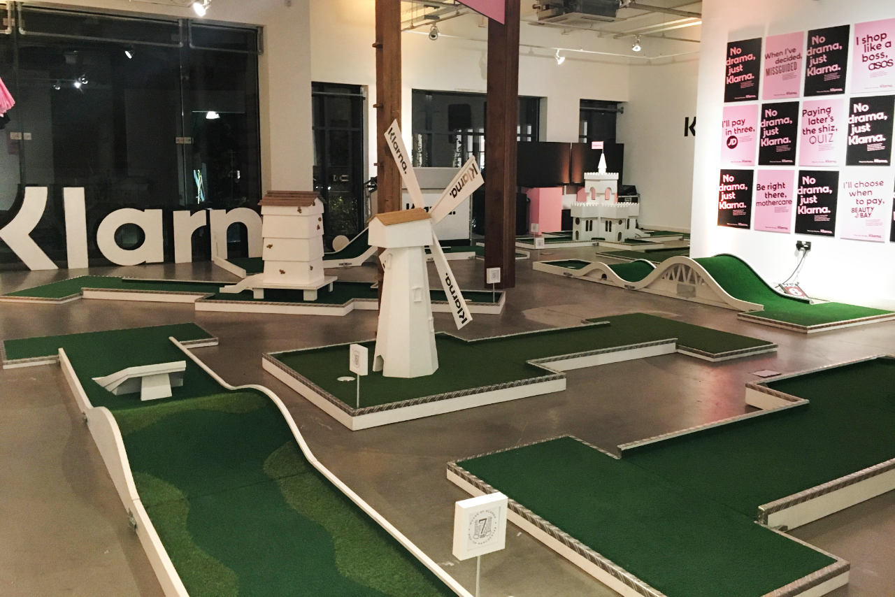 House of KLARNA Pop Up Crazy Golf Course 2