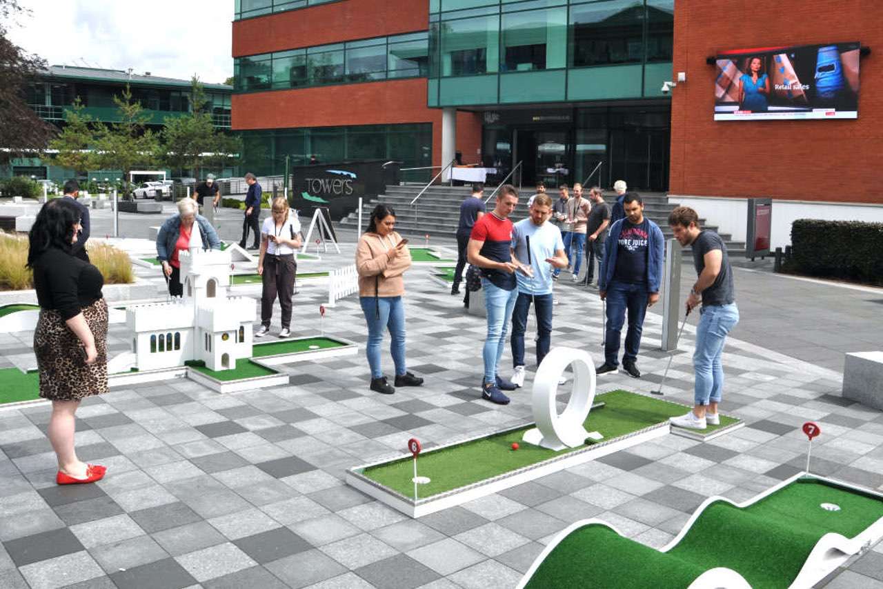 Post Lockdown Corporate Party Event Ideas - mobile crazy golf