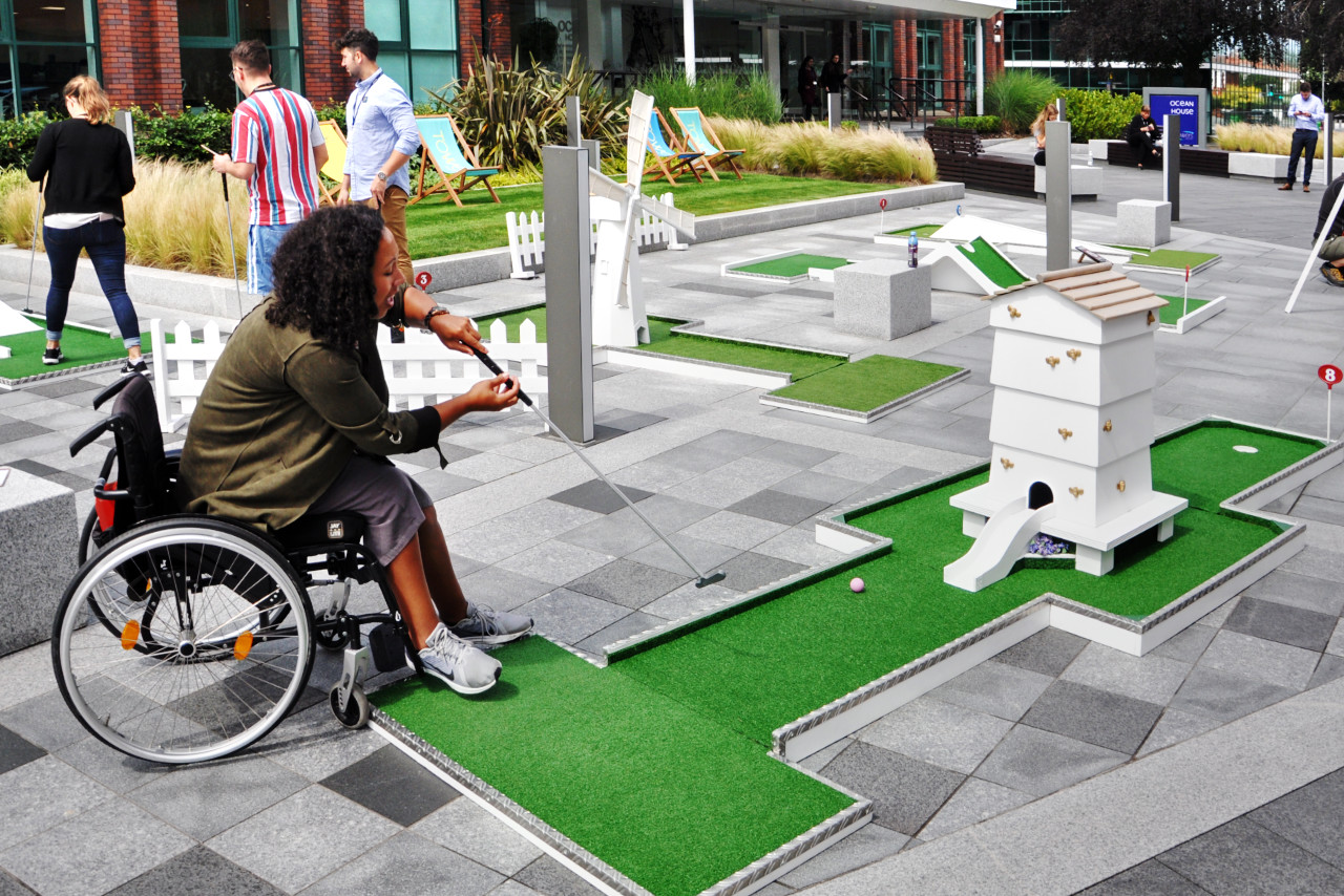 Post Lockdown Corporate Team Building Ideas - mobile crazy golf